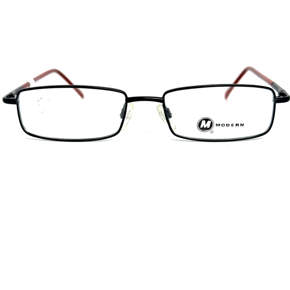 Modern Data Matte Black/Red 50-17-135 Full Rim Eyeglasses Frame H17447